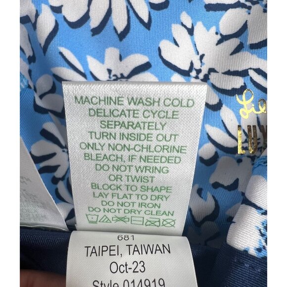 Lilly Pulitzer Luxletic Carpe Vita Flare Leggings Mid-Rise Low Tide Navy XXS - Picture 3 of 15